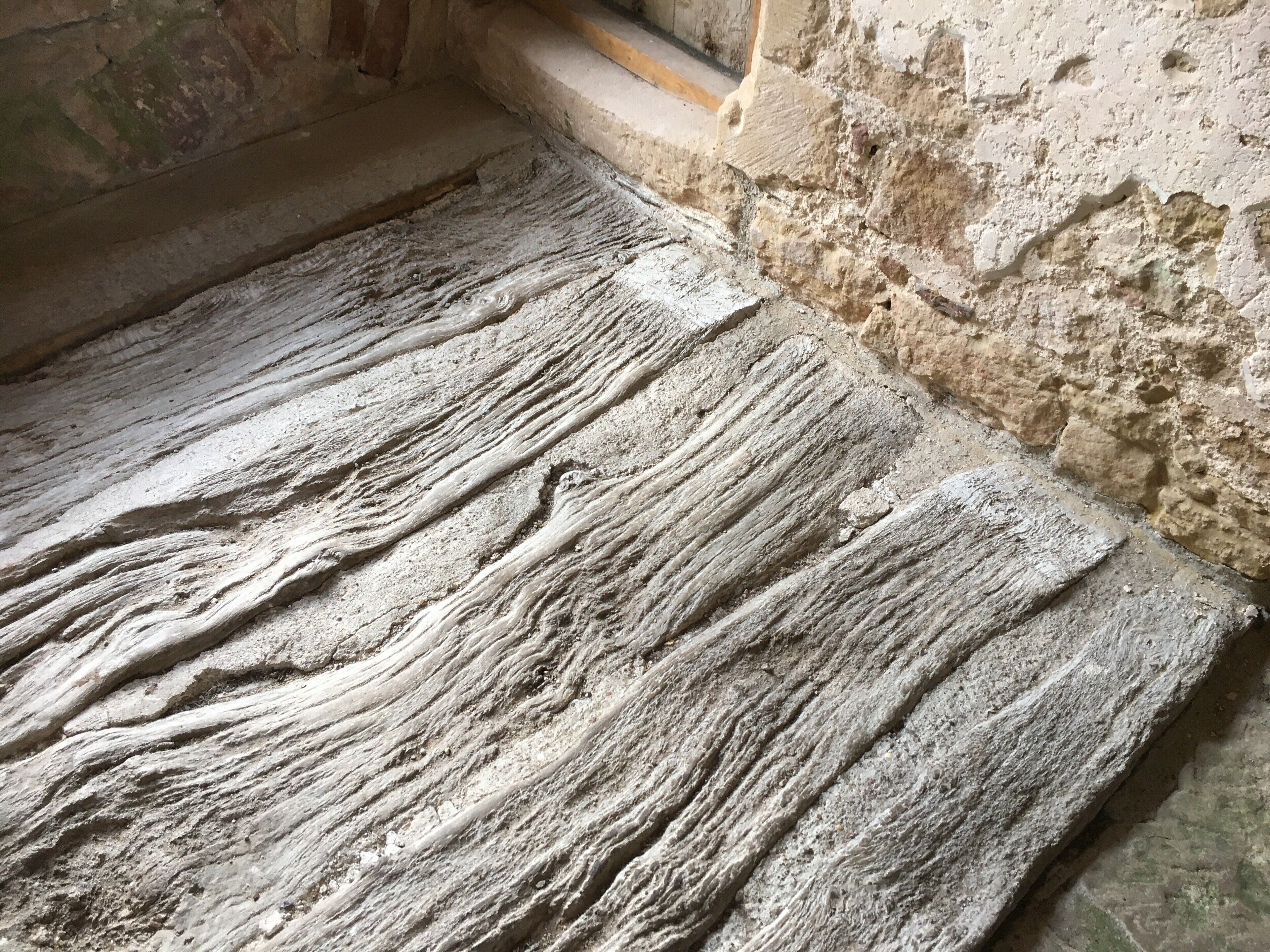 Well trodden floorboards