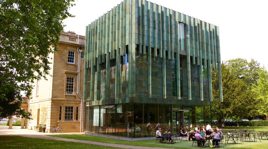The Holburne Museum which includes modern architecture and café scenes