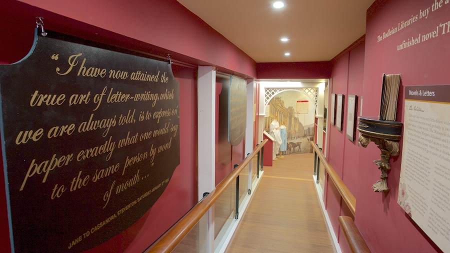 Jane Austen Centre featuring interior views