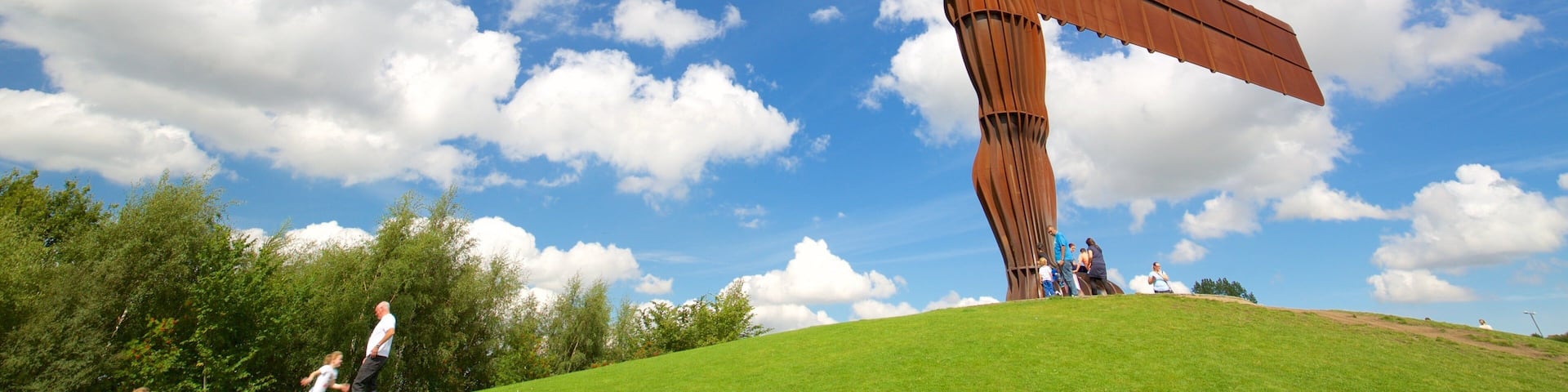 Angel of the North featuring outdoor art and a monument