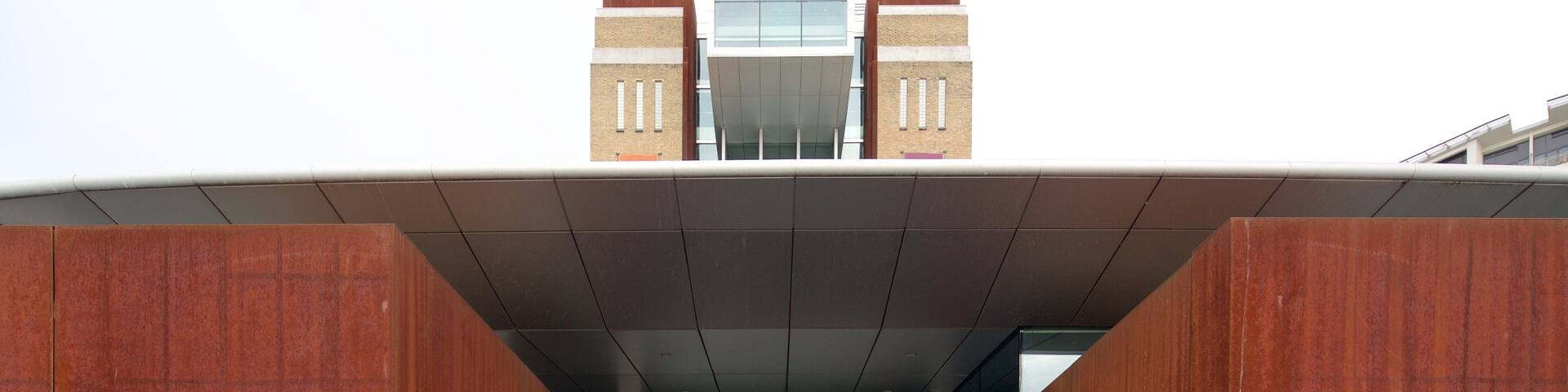 BALTIC Centre for Contemporary Art which includes signage and modern architecture
