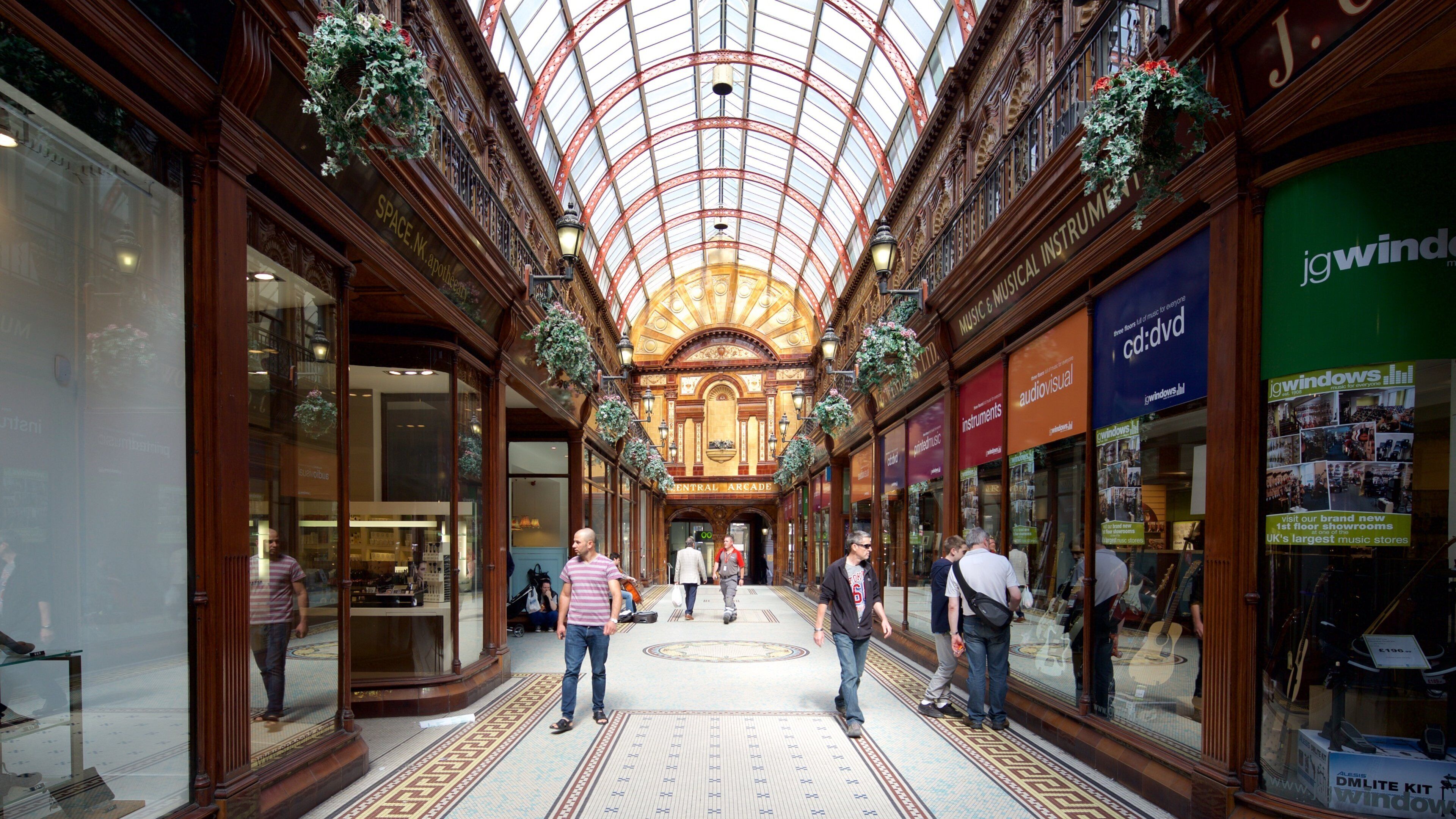 Central Arcade featuring interior views and shopping