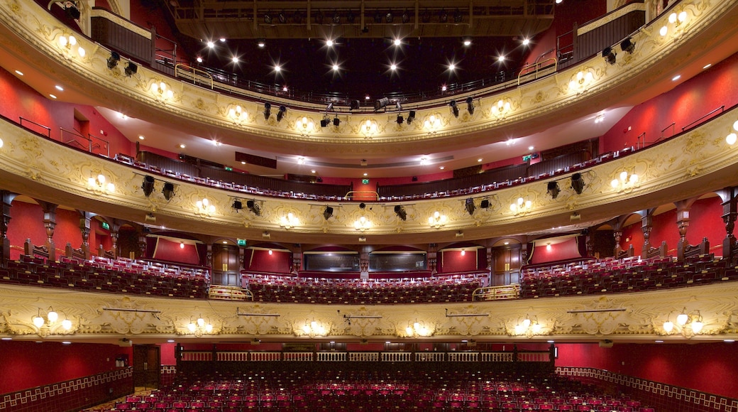 Newcastle-upon-Tyne Theatre Royal showing interior views and theater scenes