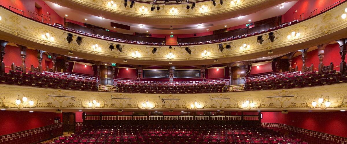 Newcastle-upon-Tyne Theatre Royal showing interior views and theater scenes