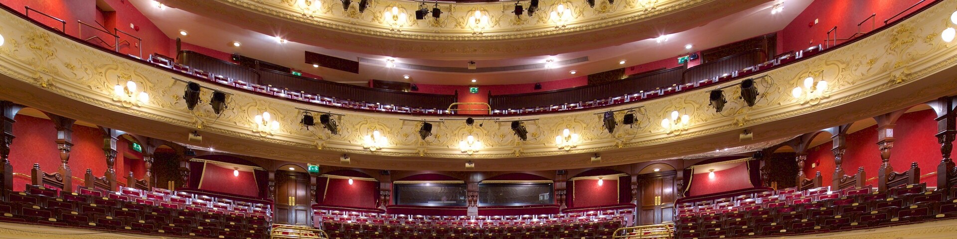 Newcastle-upon-Tyne Theatre Royal showing interior views and theater scenes