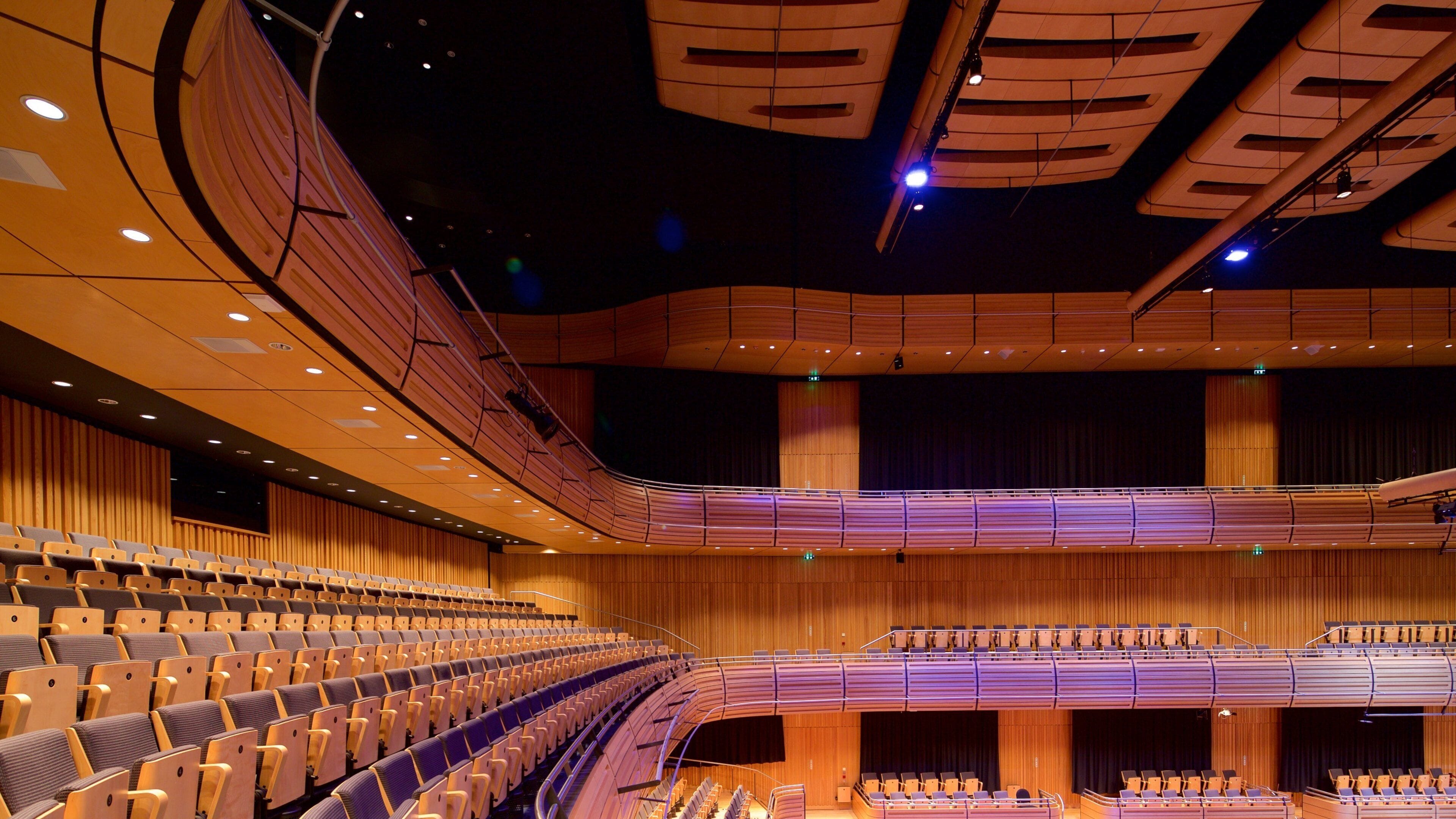 Sage Gateshead featuring theater scenes and interior views
