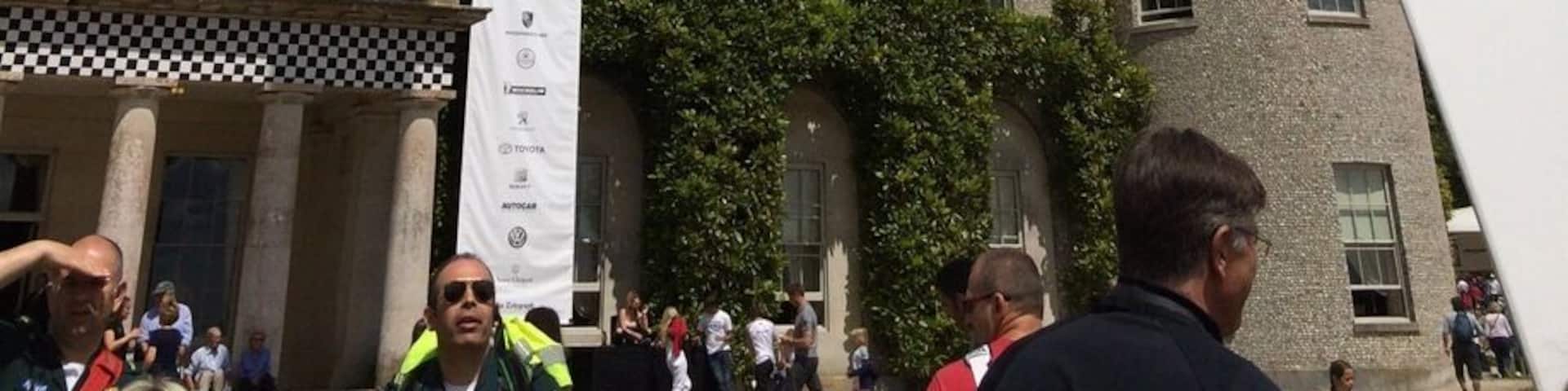 Festival of Speed 2014. Mercedes-Benz feature sculpture.