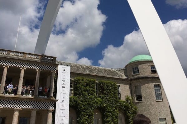 Festival of Speed 2014. Mercedes-Benz feature sculpture.