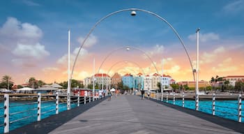 Floating pontoon bridge, Willemstad, Curacao.