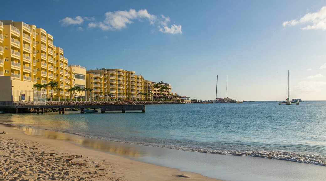 Kim Sha Beach featuring a beach, a coastal town and general coastal views