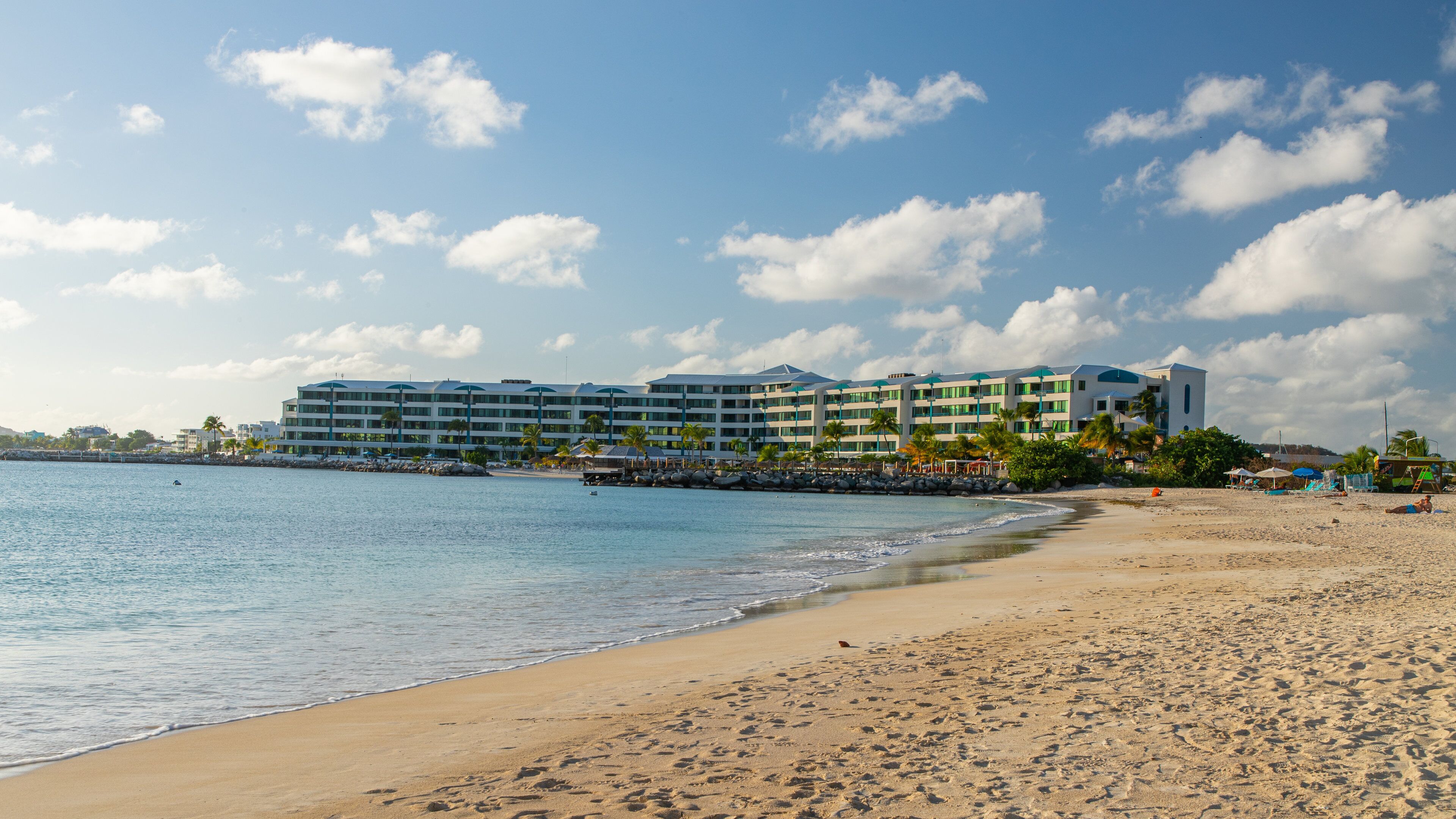 Kim Sha Beach featuring a beach, a coastal town and general coastal views
