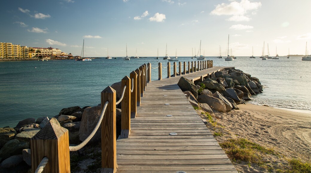 Kim Sha Beach featuring a sunset and general coastal views