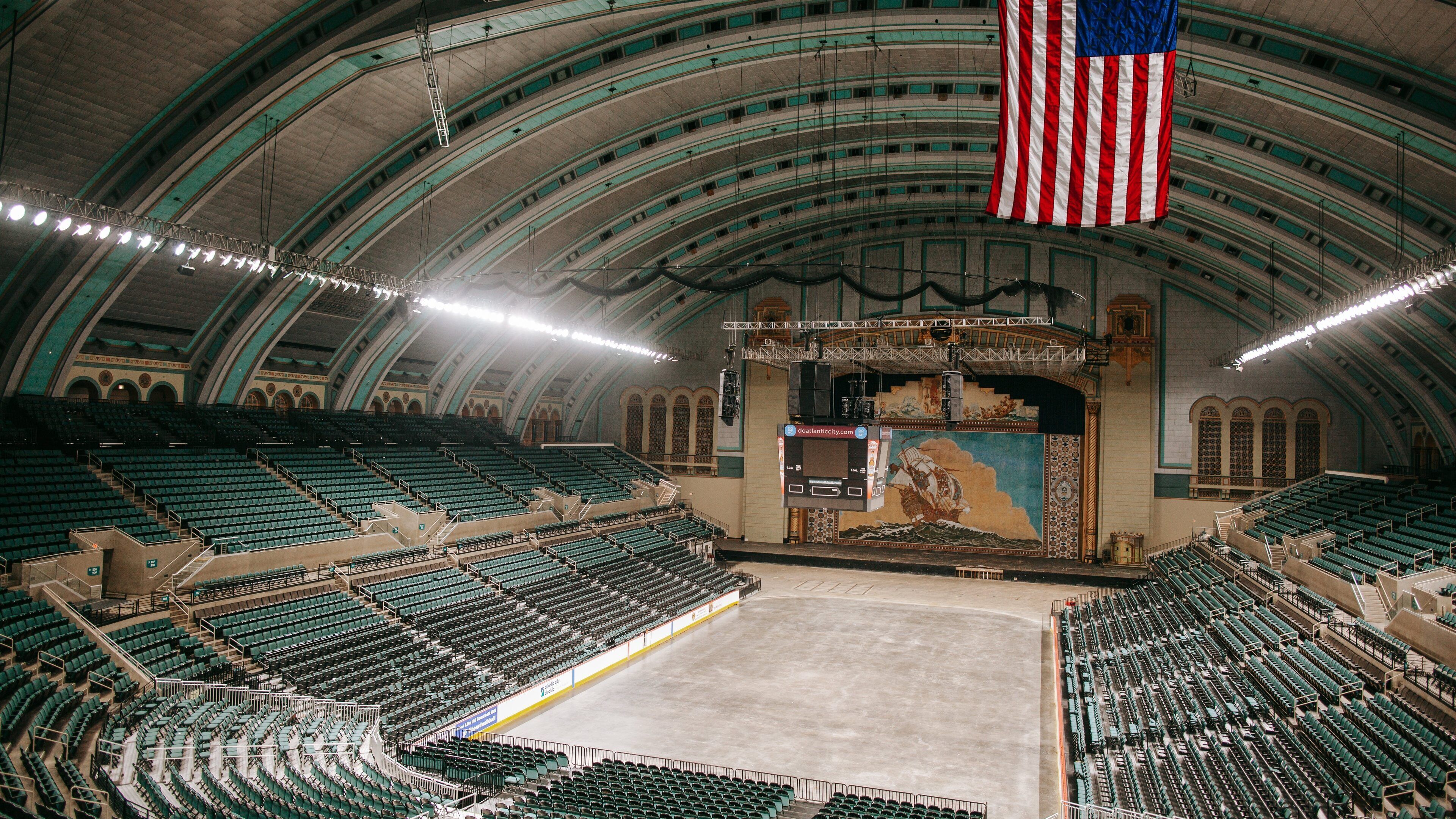 Boardwalk Hall showing interior views