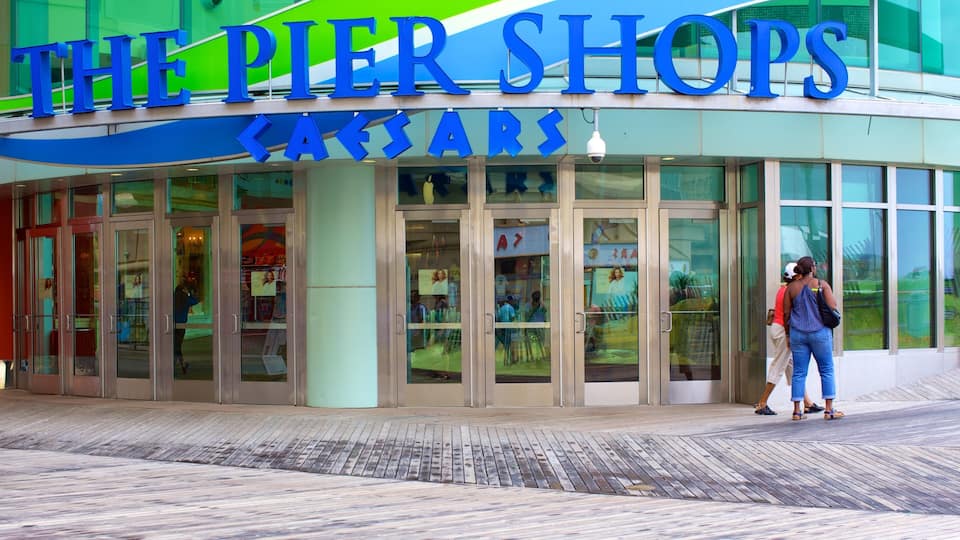 The Pier Shops at Caesars featuring shopping, cbd and signage