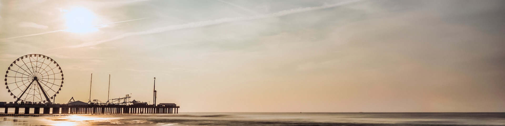 Sunrise on Atlantic City Beach; Atlantic City, New Jersey, United States of America