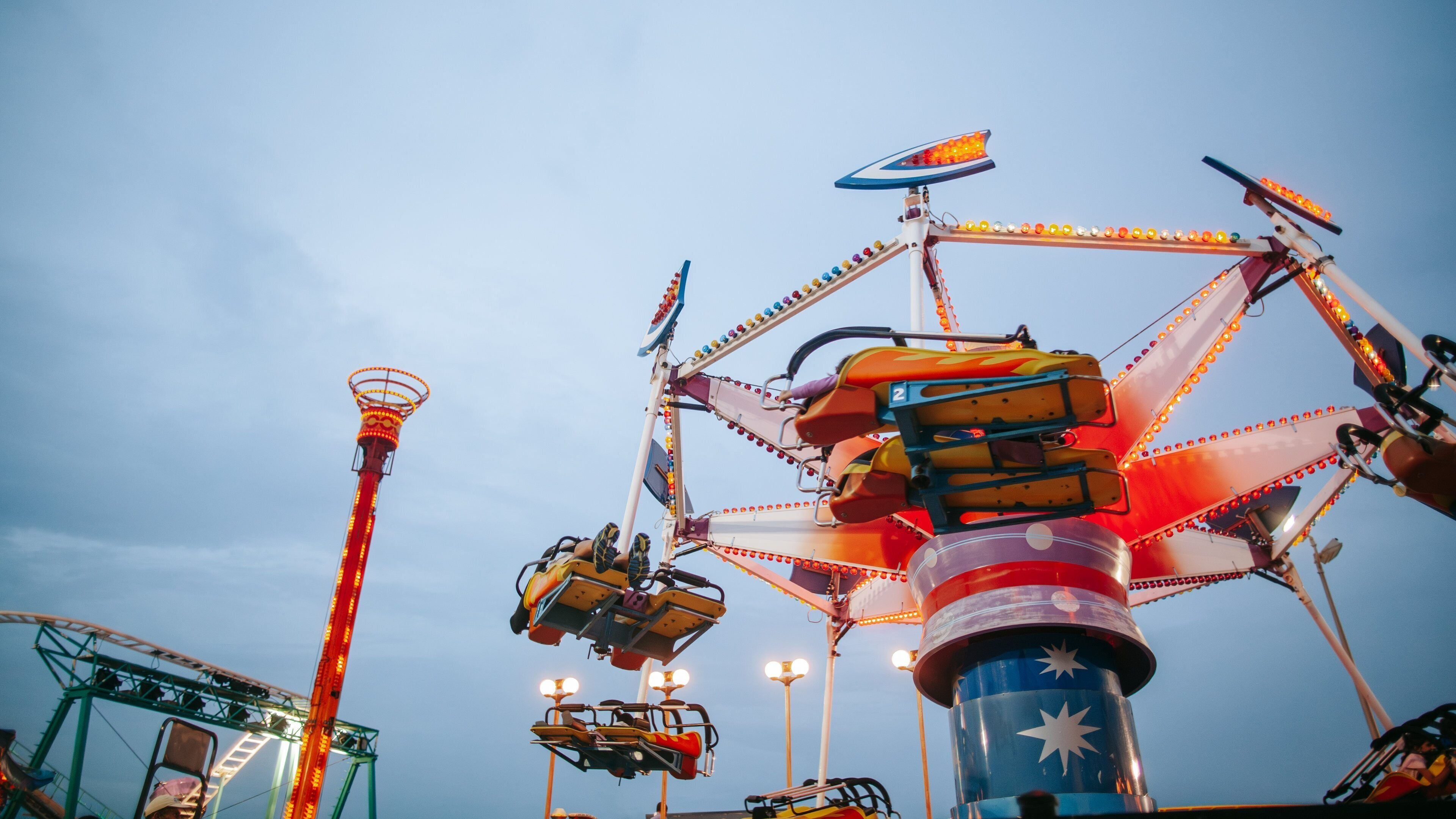 Steel Pier featuring rides