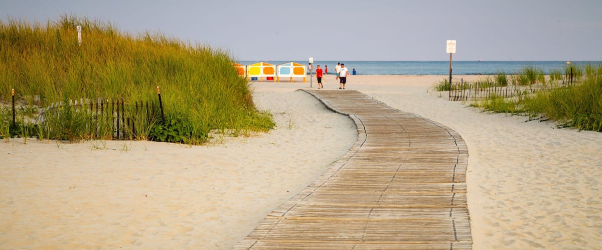 Wildwood Beach which includes general coastal views and a sandy beach