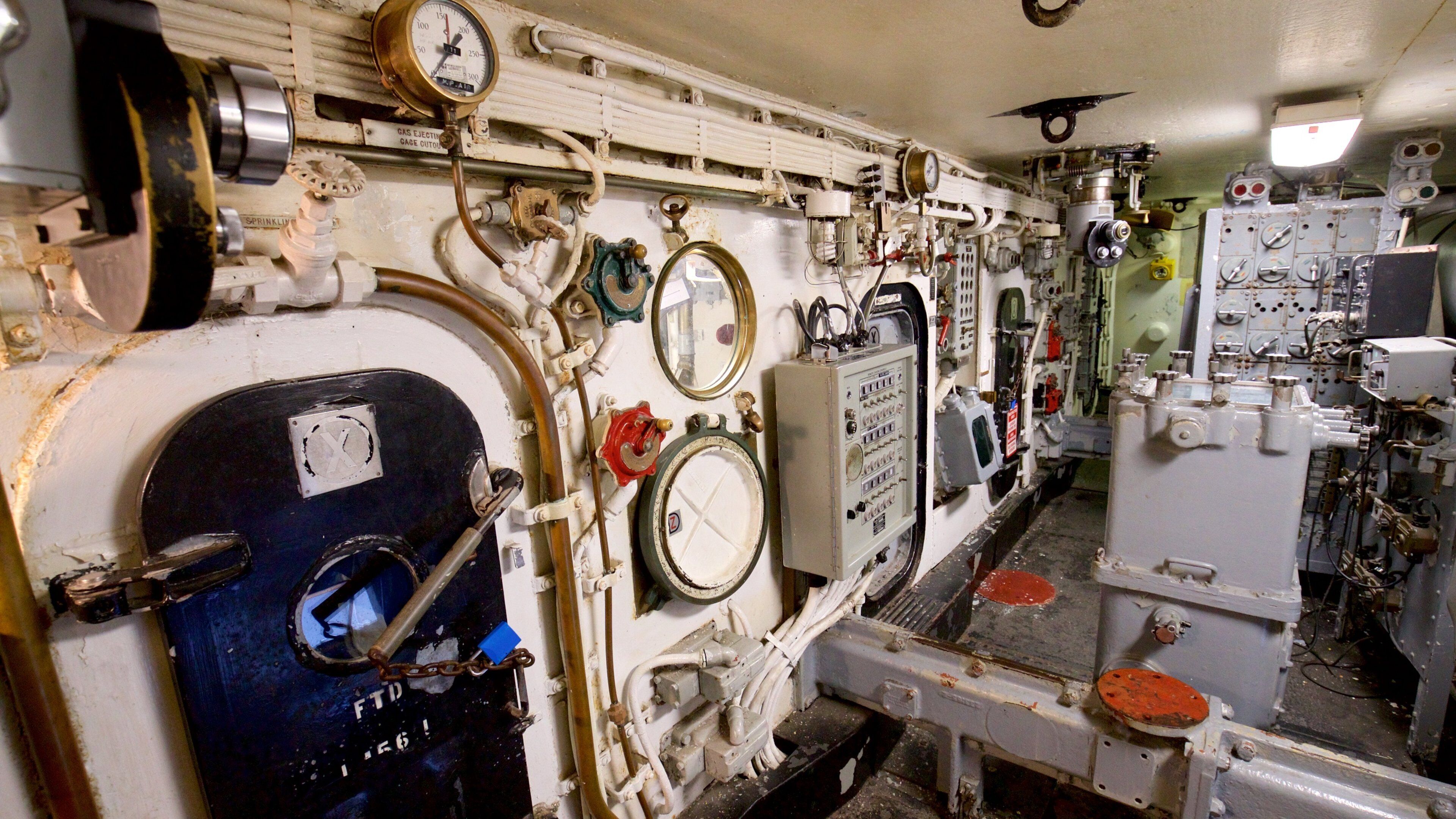 Battleship New Jersey featuring military items and interior views