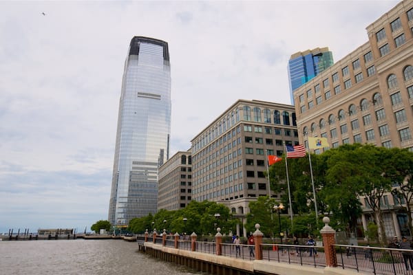 Goldman Sachs Tower featuring a city, a high-rise building and a bay or harbour