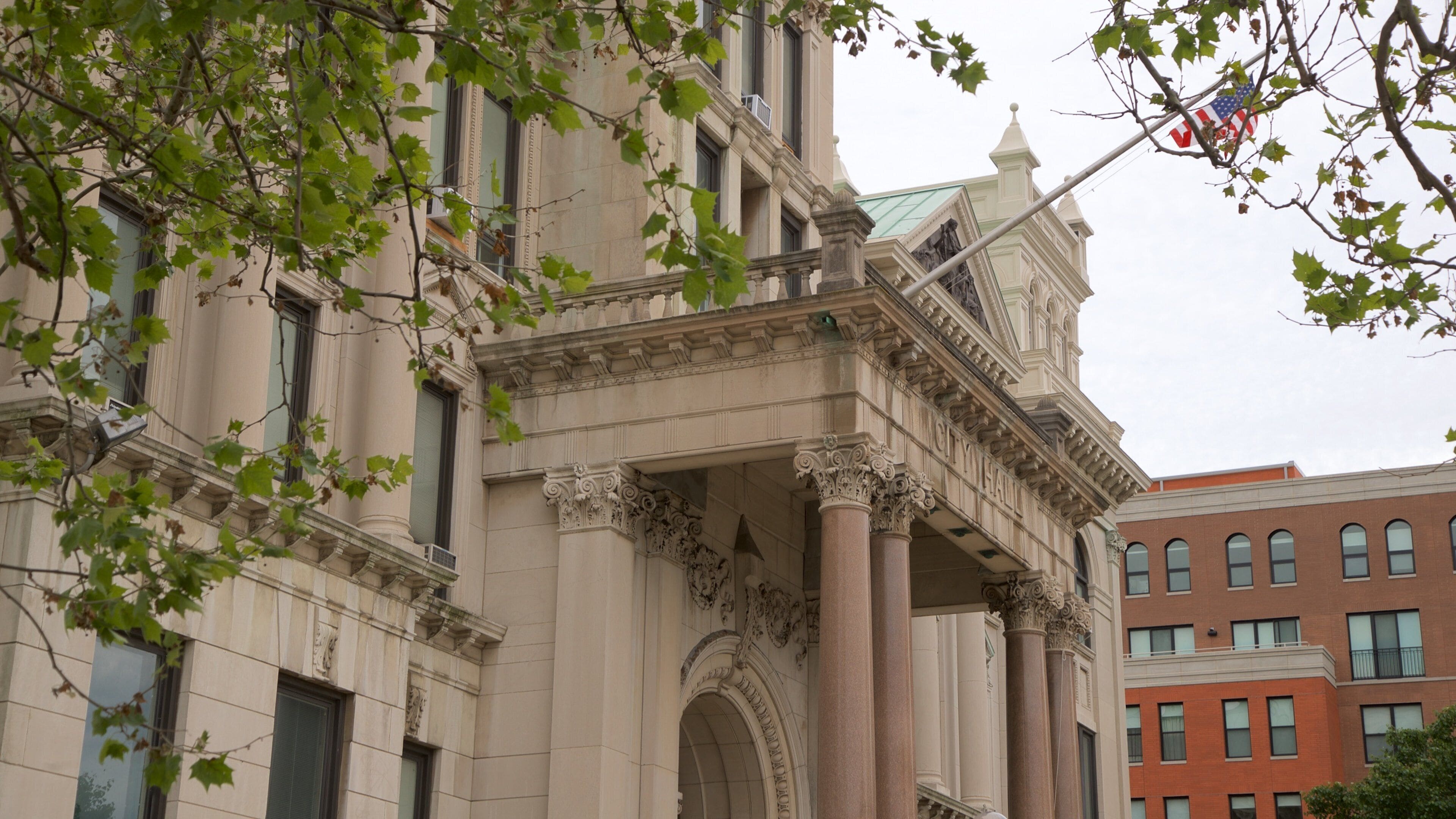 Jersey City City Hall showing heritage elements