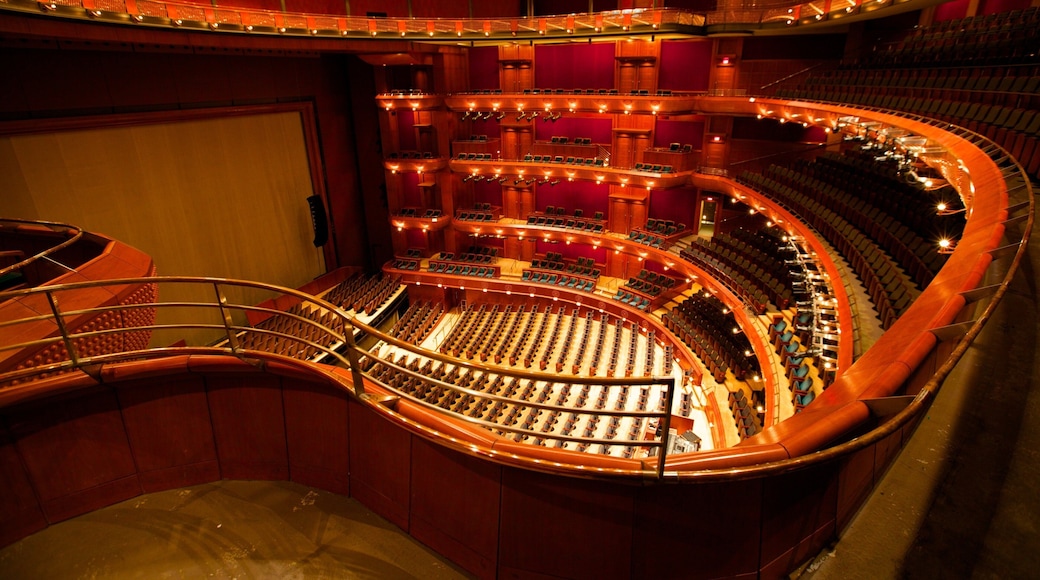 New Jersey Performing Arts Center showing modern architecture, interior views and theatre scenes