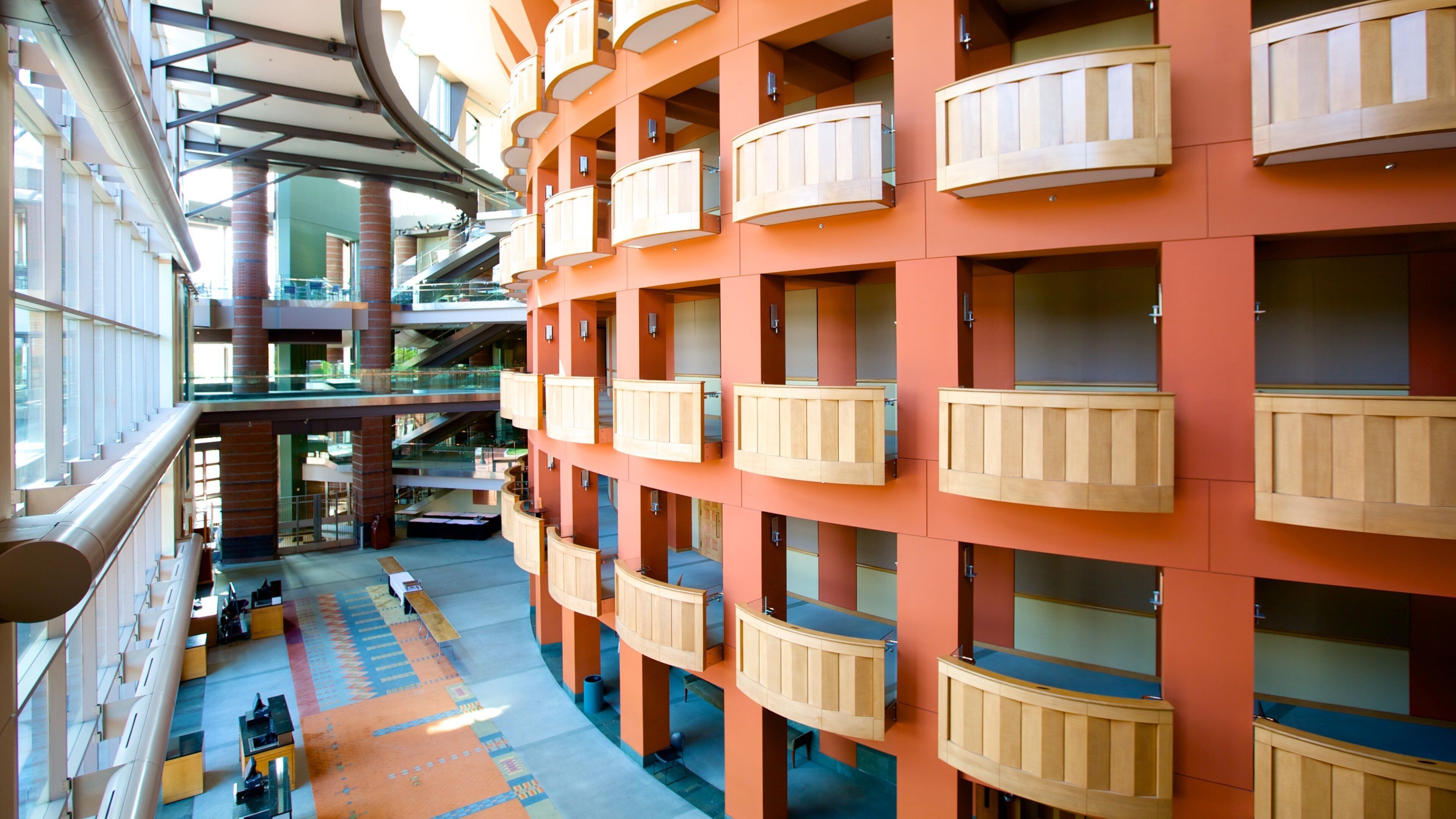 New Jersey Performing Arts Center showing theater scenes and interior views