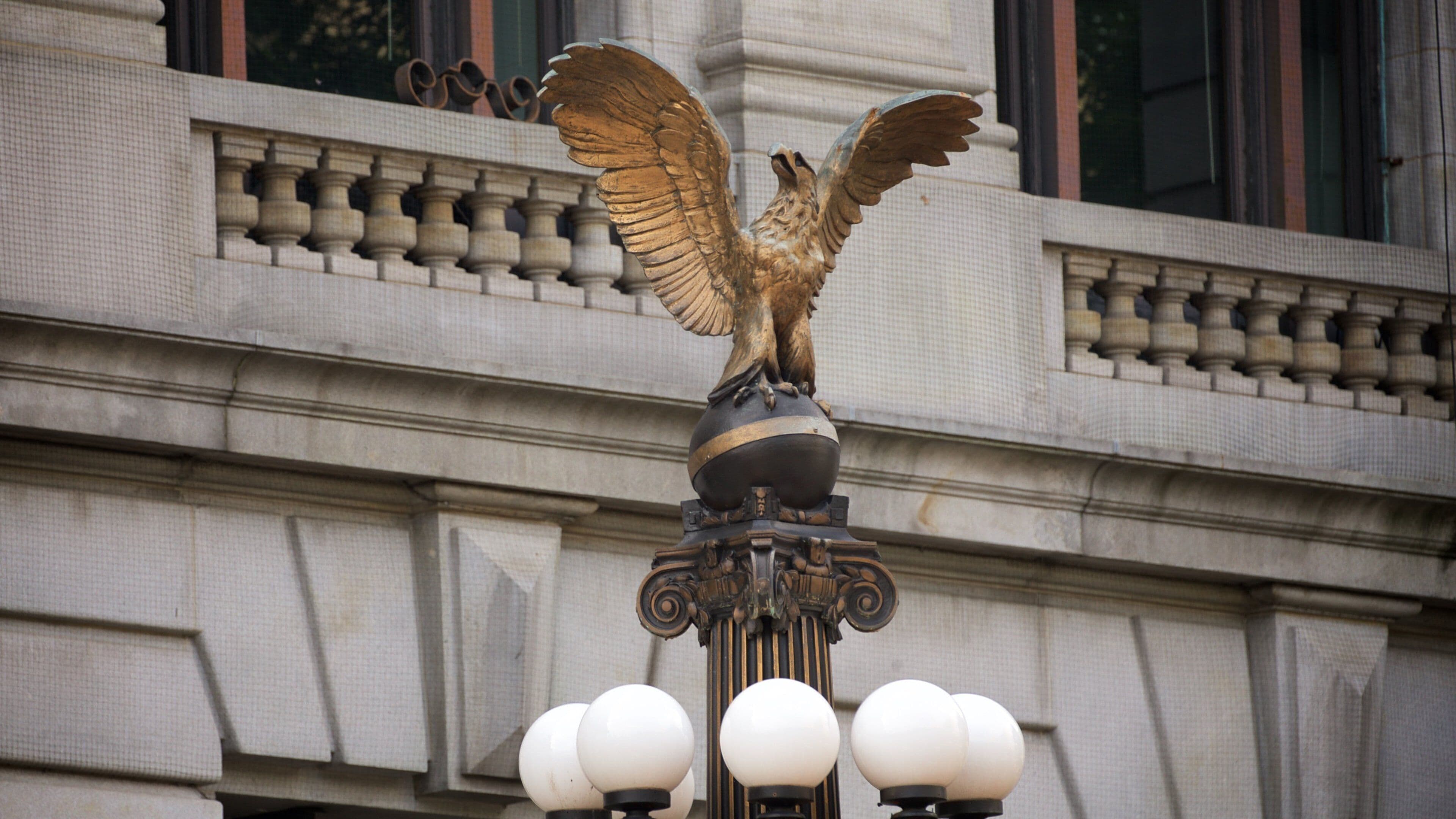 Rathaus von Newark mit einem Geschichtliches