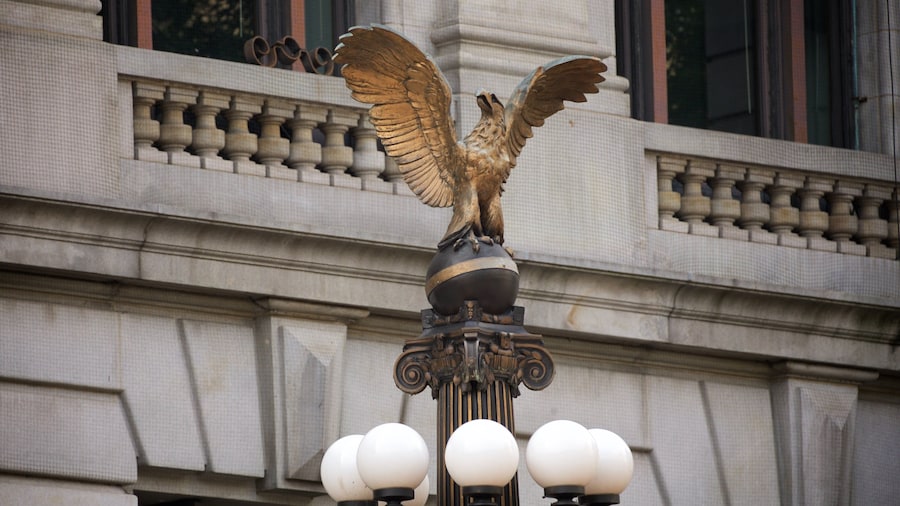 Ayuntamiento de Newark ofreciendo elementos del patrimonio