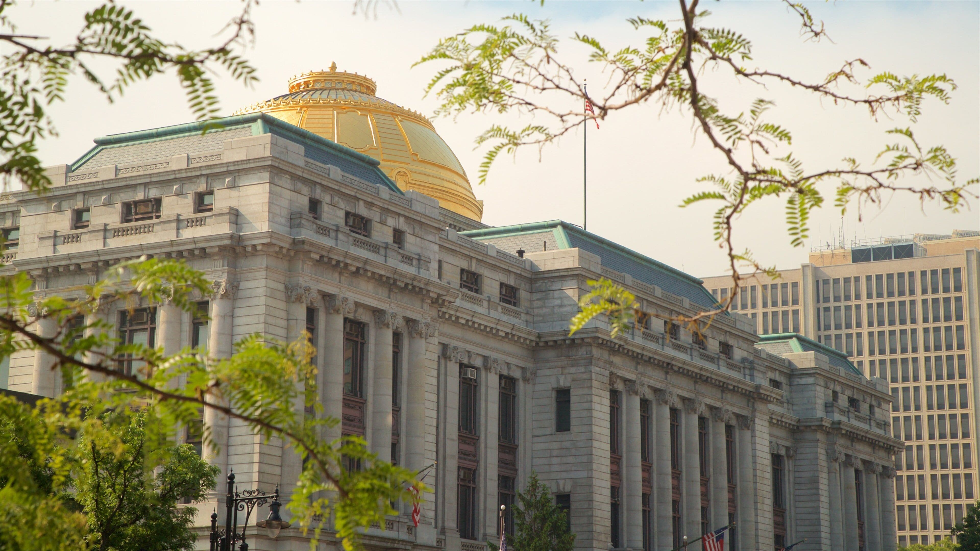 Newark City Hall which includes heritage architecture and a city