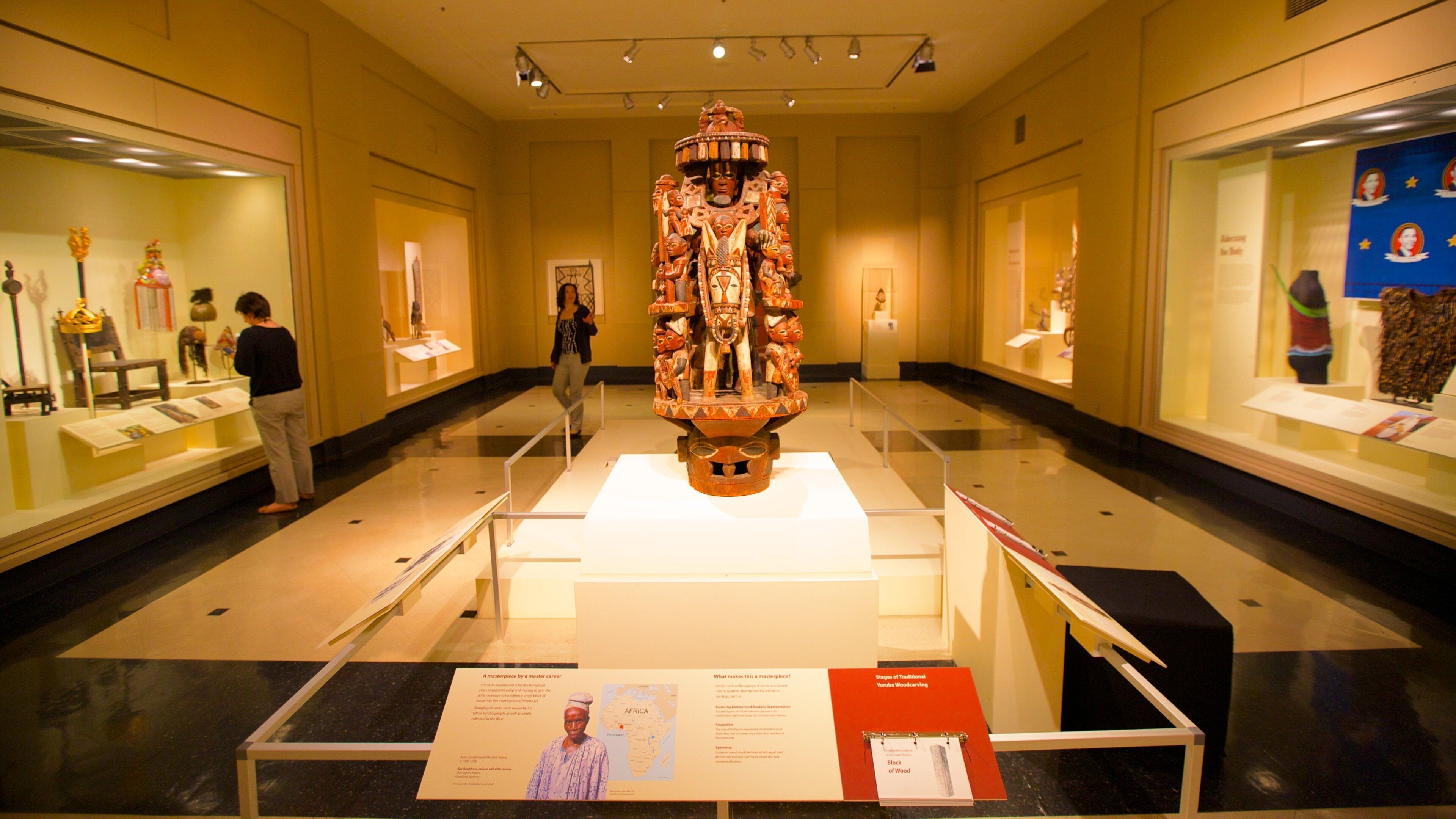 Newark Museum featuring interior views
