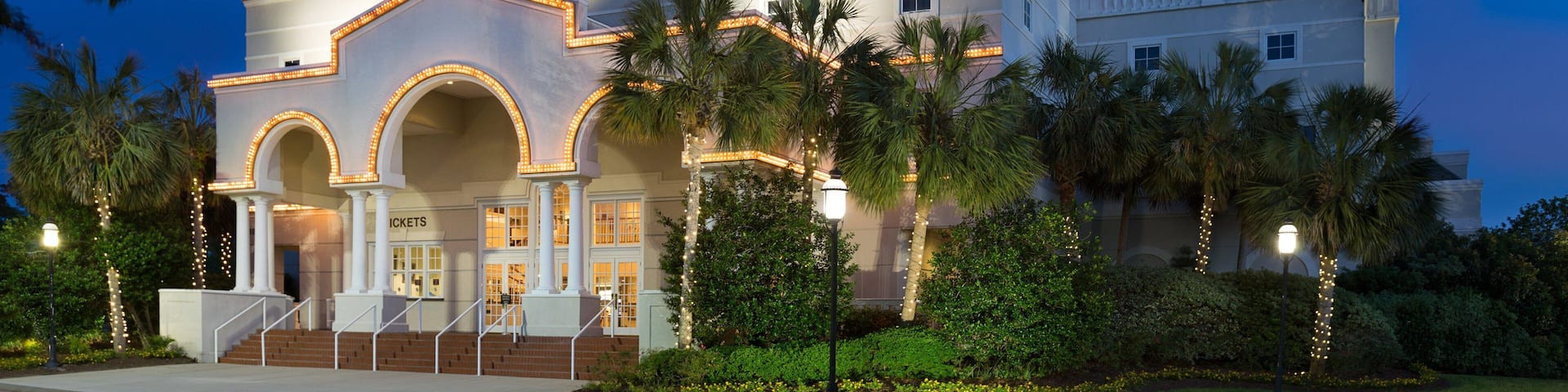 The Carolina Opry showing a hotel and night scenes