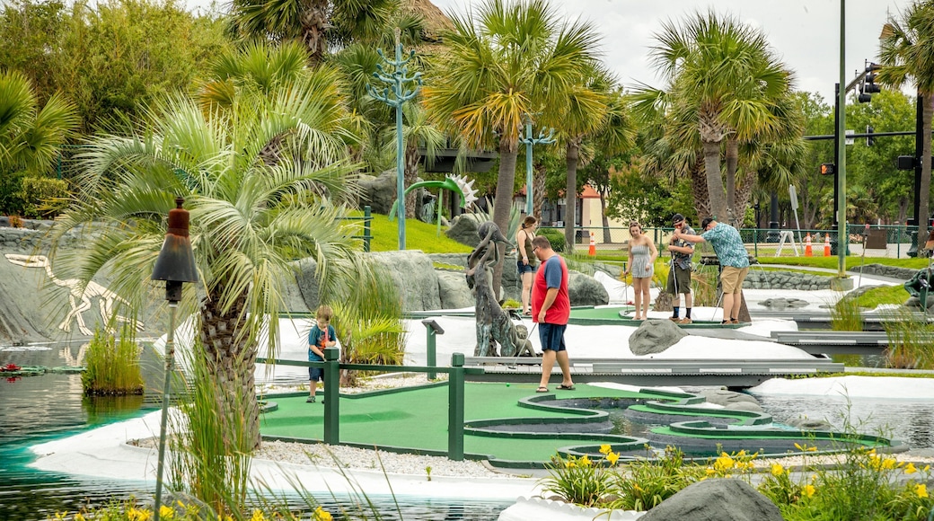 Mount Atlanticus Miniature Golf showing golf as well as a family