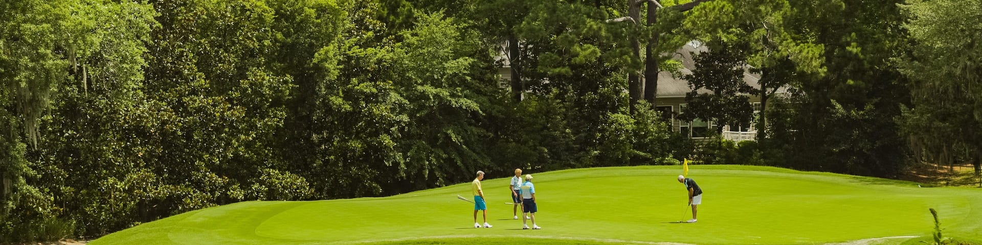 Caledonia Golf and Fish Club which includes golf as well as a small group of people