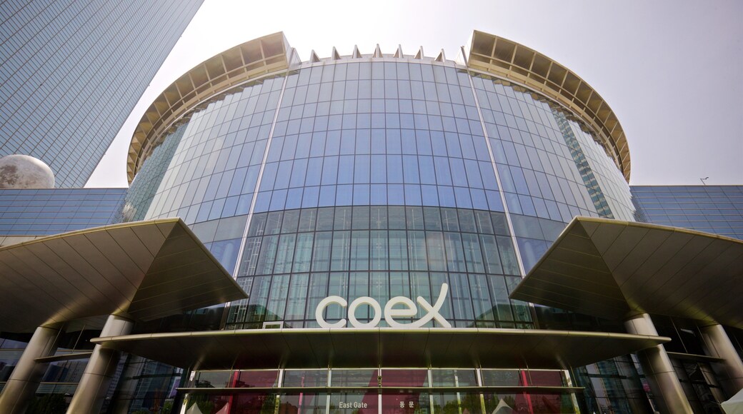 COEX Convention and Exhibition Center featuring signage