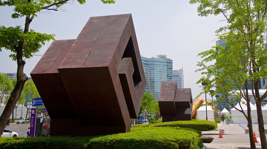 COEX Convention and Exhibition Center which includes outdoor art