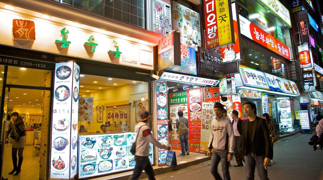 Dongdaemun Markt mit einem Märkte, Stadt und Straßenszenen