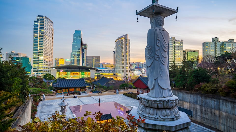 Bongeunsa Temple in Seoul, South Korea