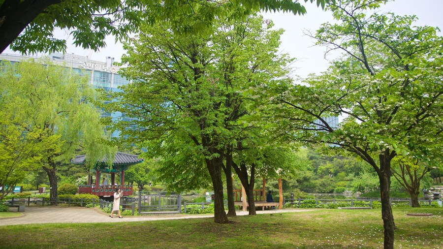 Yeouido Park showing a park