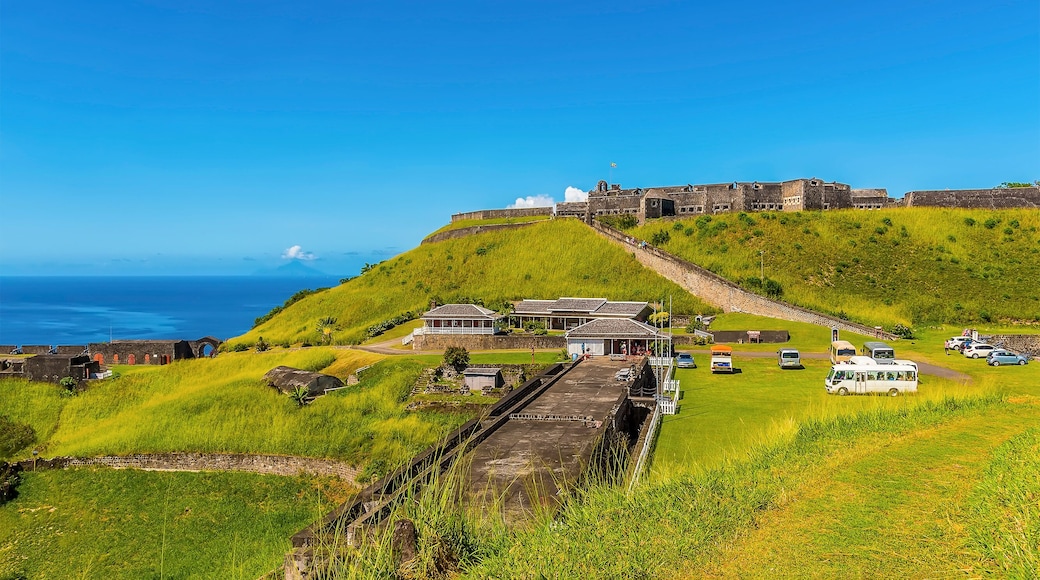 A view across the Brimstone Hill Fort in St Kitts