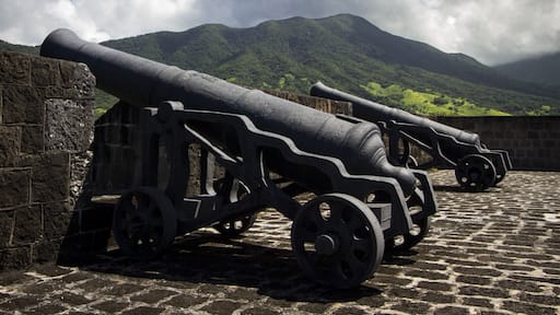 Cannons atop Brimstone Hill is St. Kitts