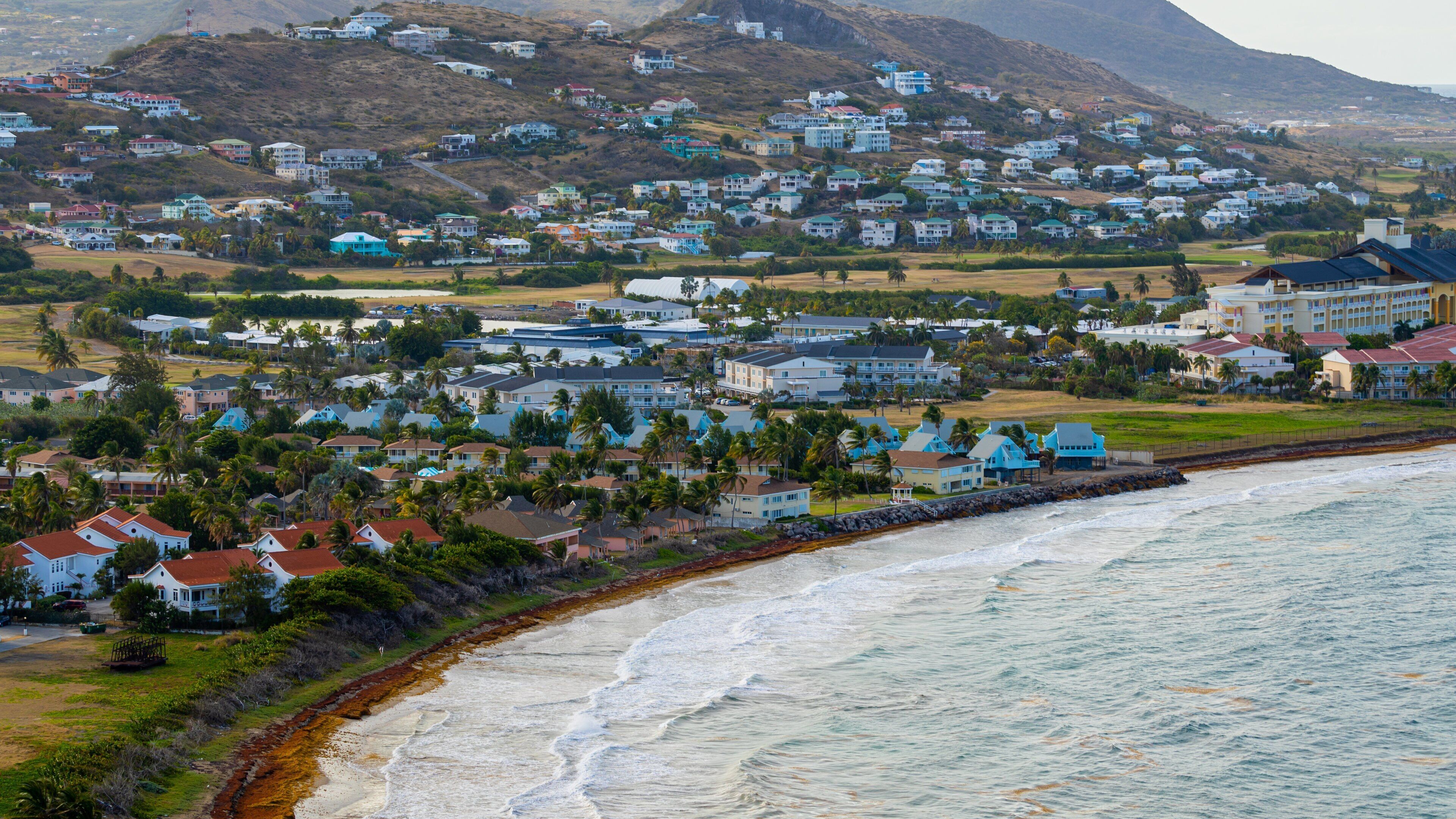 Timothy Hill showing a coastal town, landscape views and general coastal views