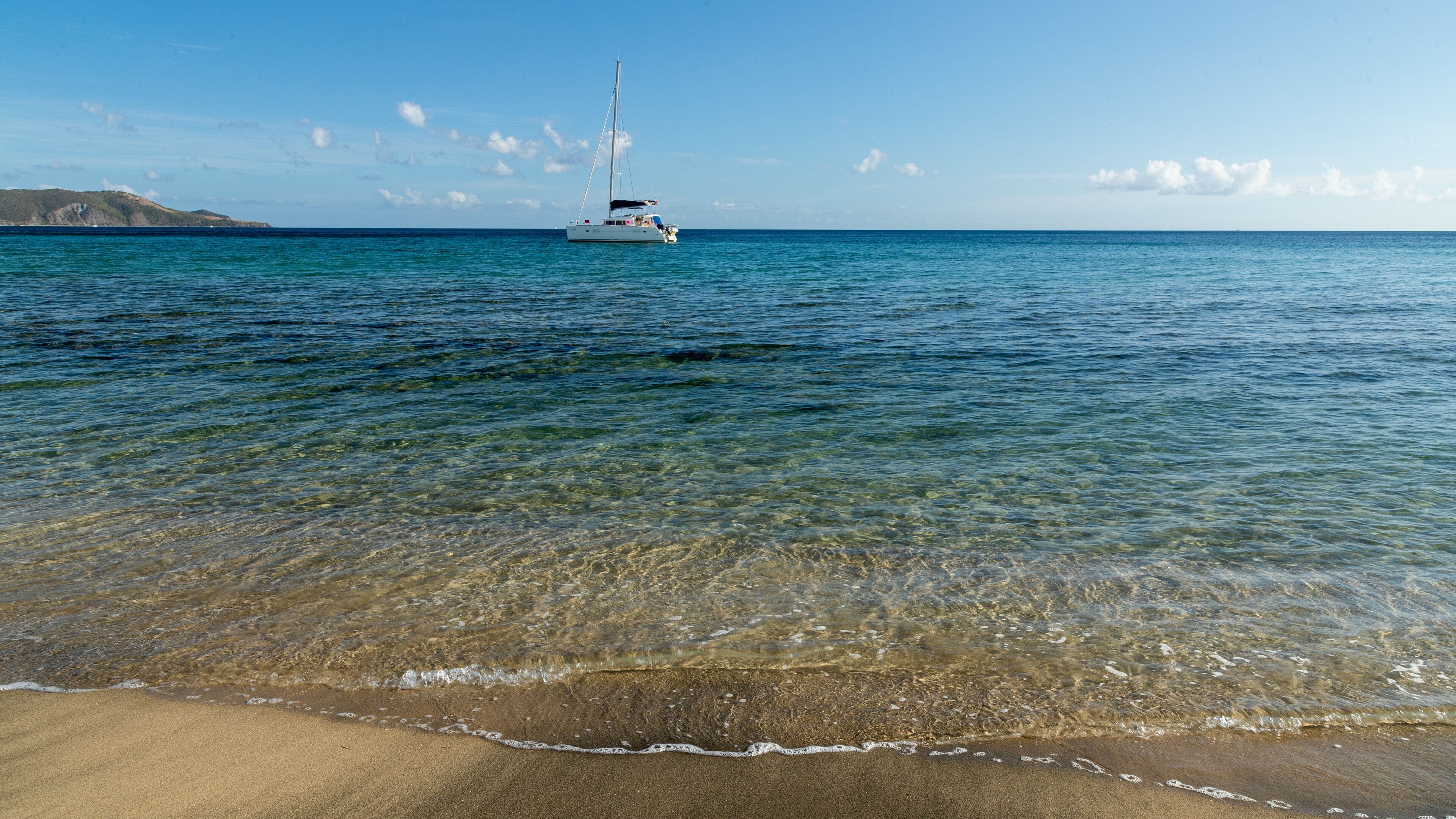 South Friar\'s Beach showing a beach and general coastal views