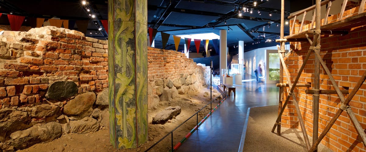 Museum of Medieval Stockholm featuring interior views