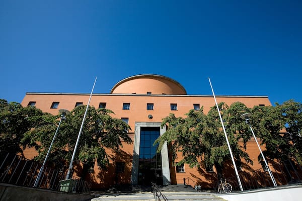 Library Stockholm, a sunny day