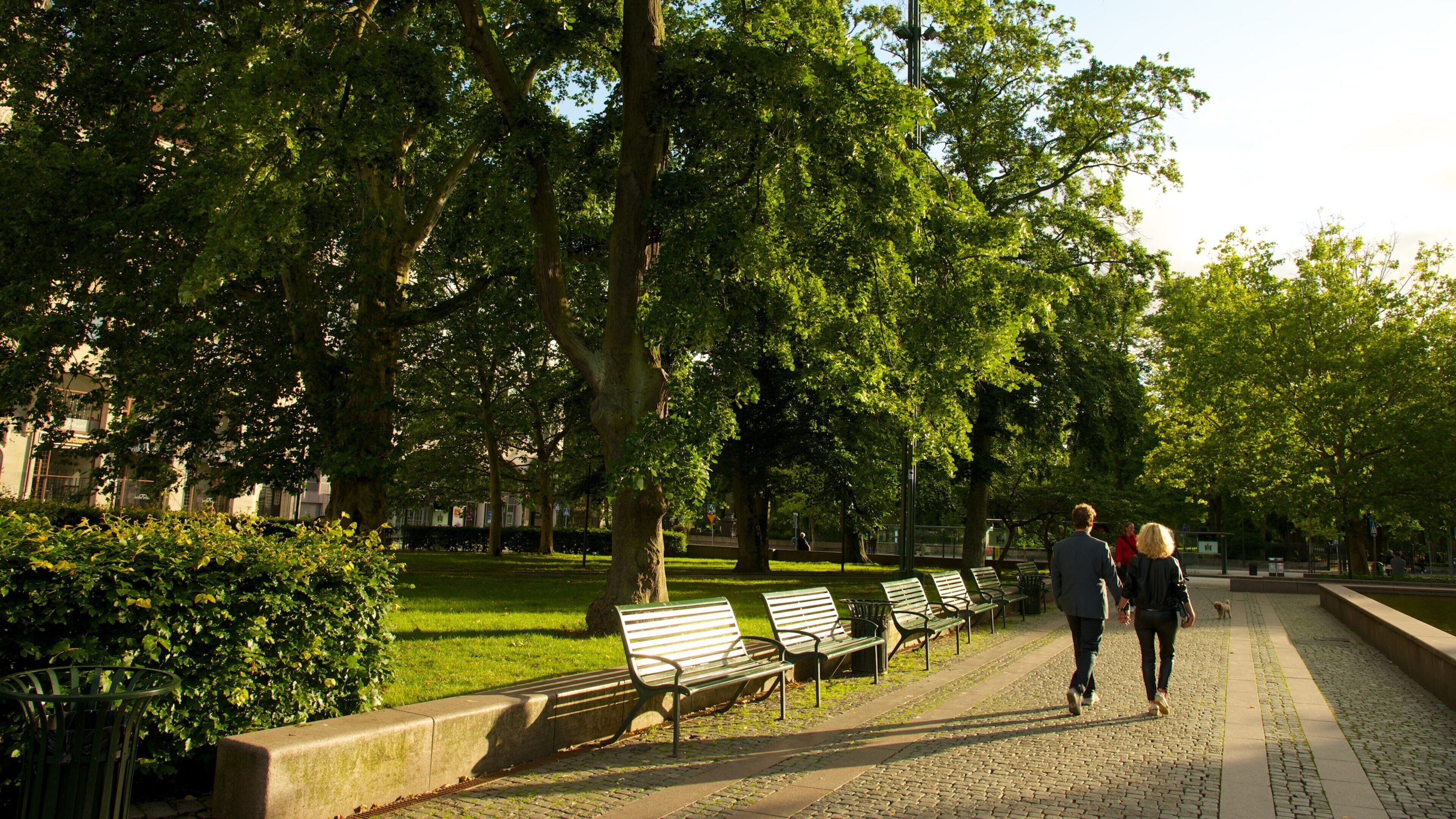 Gustav Adolf Square which includes a garden as well as a couple
