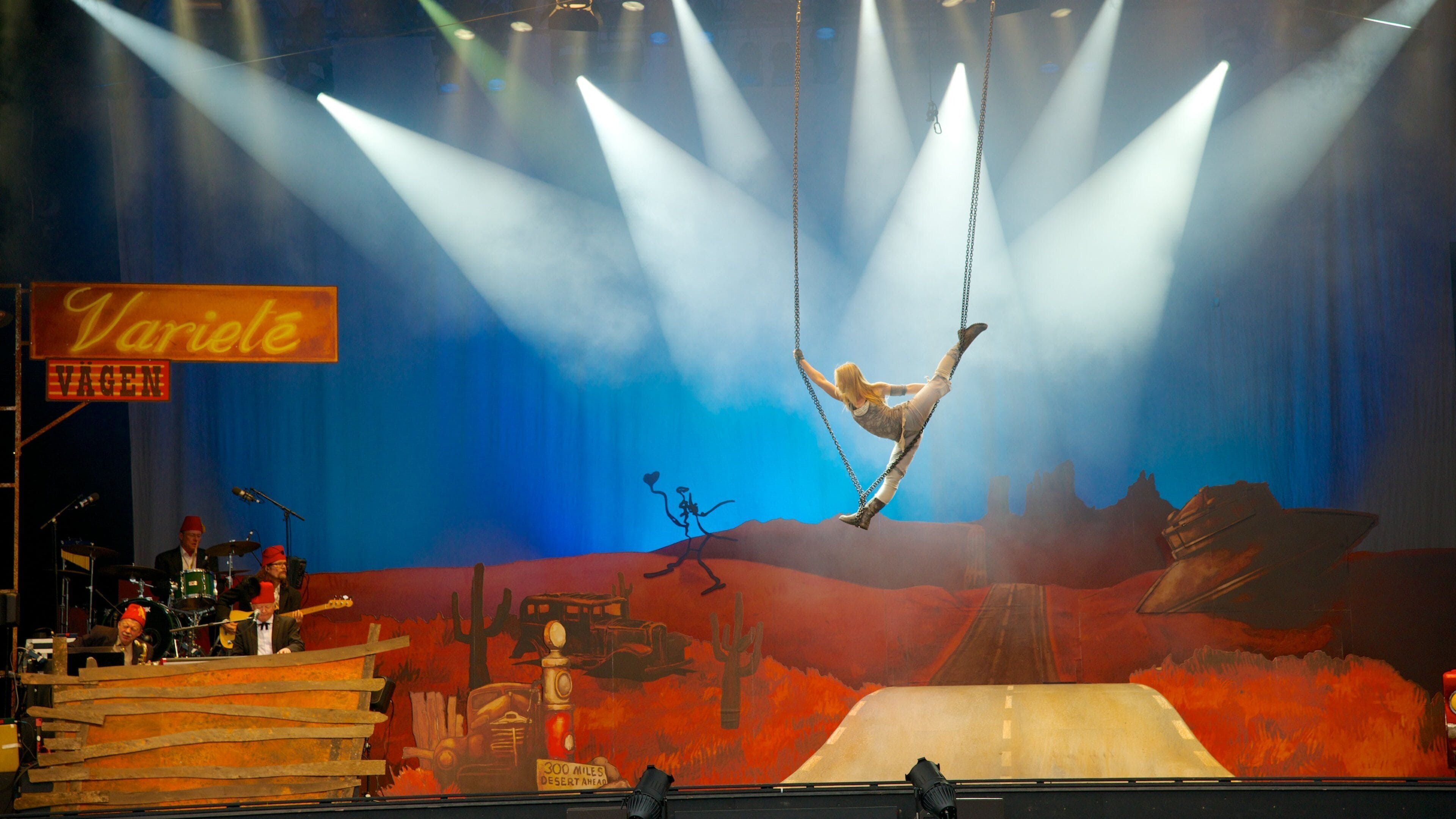 里瑟本遊樂園 设有 騎乘, 表演藝術 和 內部景觀