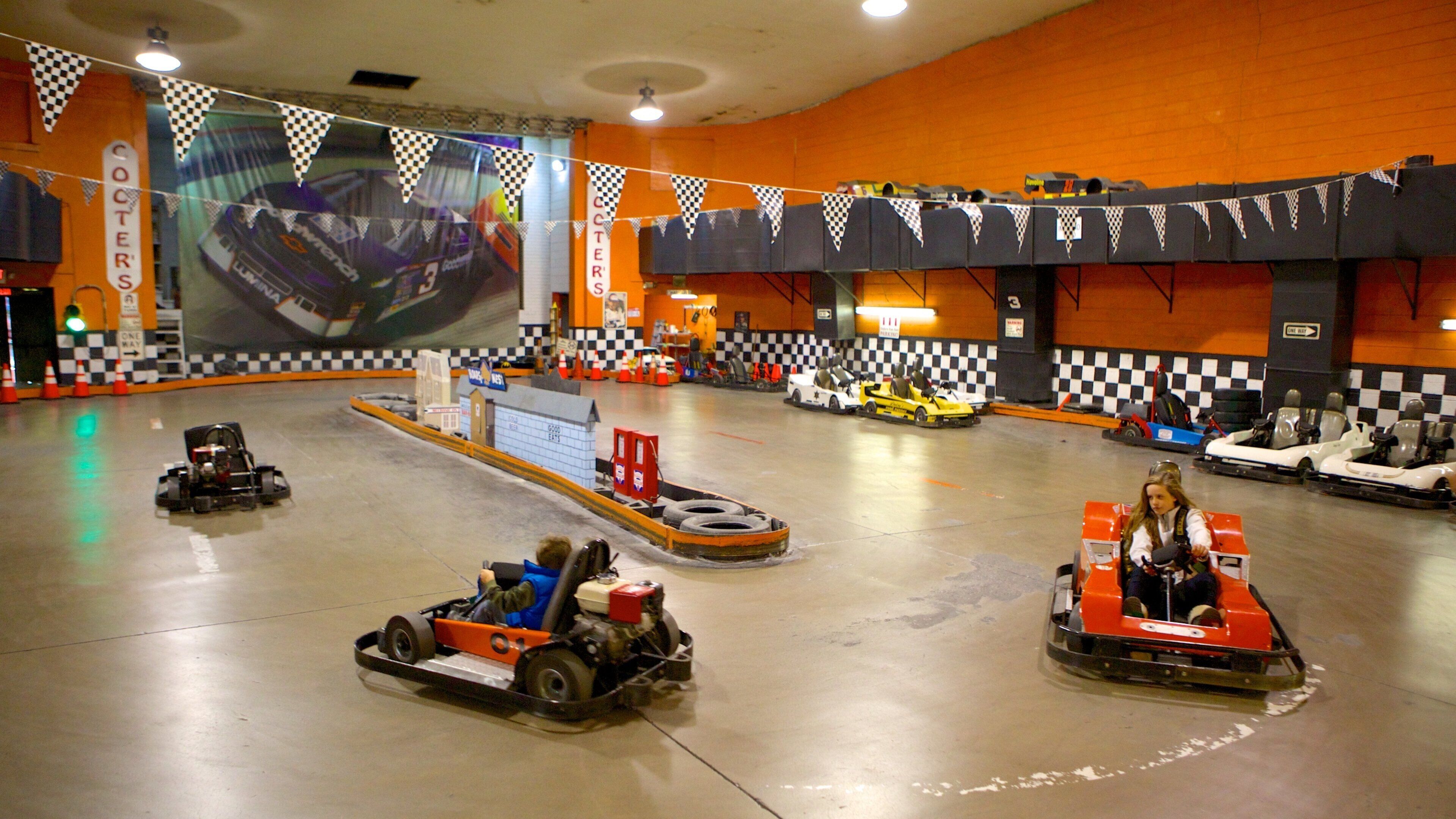 Cooter\'s Place which includes interior views as well as children