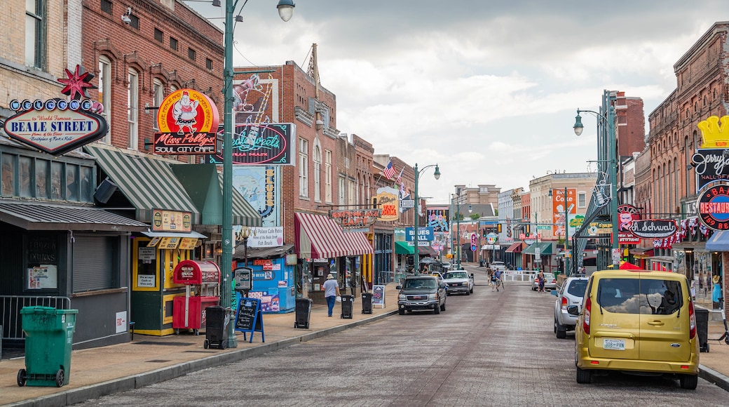 Beale Street showing a small town or village