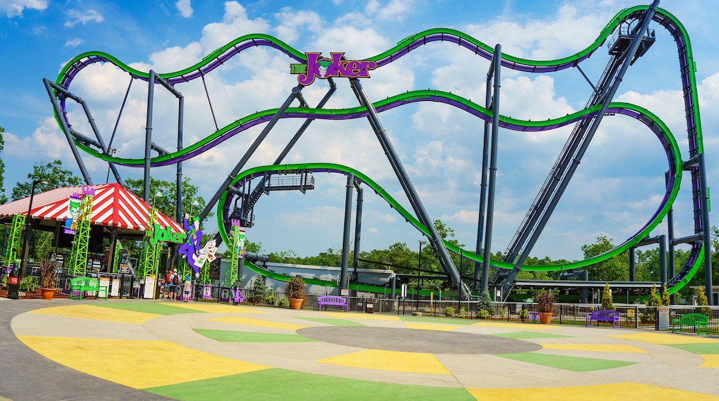 The Joker roller coaster in Six Flags Jackson Township New Jersey USA