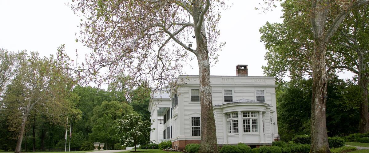 Drumthwacket featuring heritage elements, a park and a house